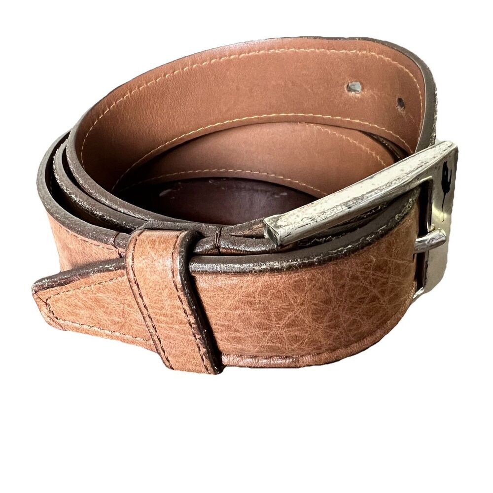 Jack Nicklaus Signature Golf By Allen‎ Edmonds Brown Leather Belt Men’s 42